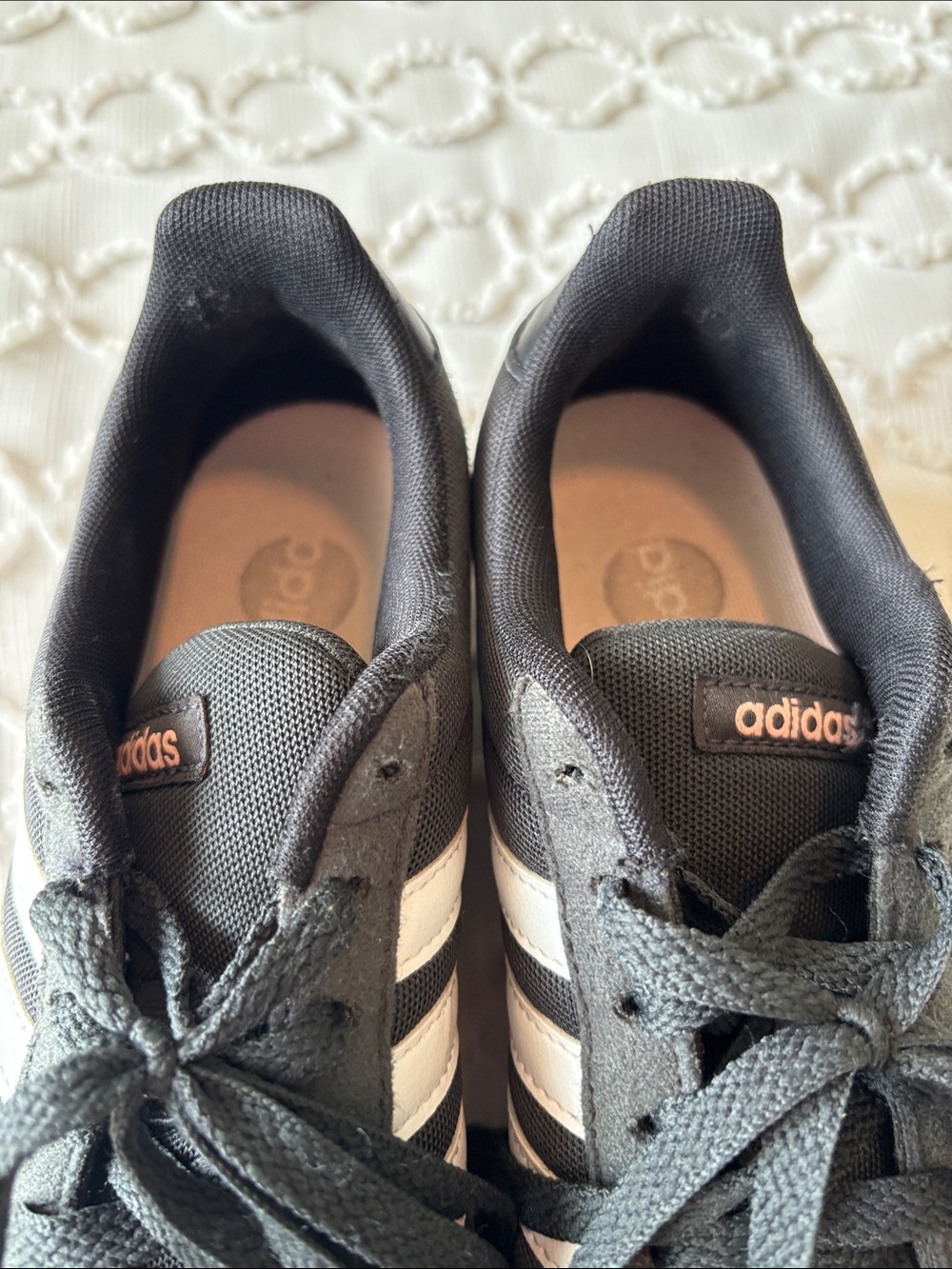 adidas Black Sneakers with White Stripes - Picture 3 of 5